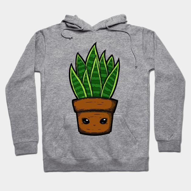 Cute Snake Plant Hoodie by zarya_kiqo